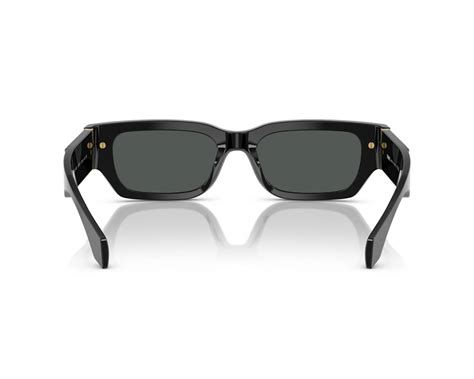 versace ve4465 gb1/87|Versace Dark Grey Rectangular Men's Sunglasses VE4465F .